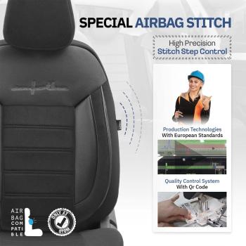 Auto Sitzbezug Set Universal Vorne und Hinten Komfortabel Komplett Set